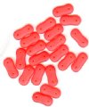 20 4x16mm Two Hole Spacer - Matte Red